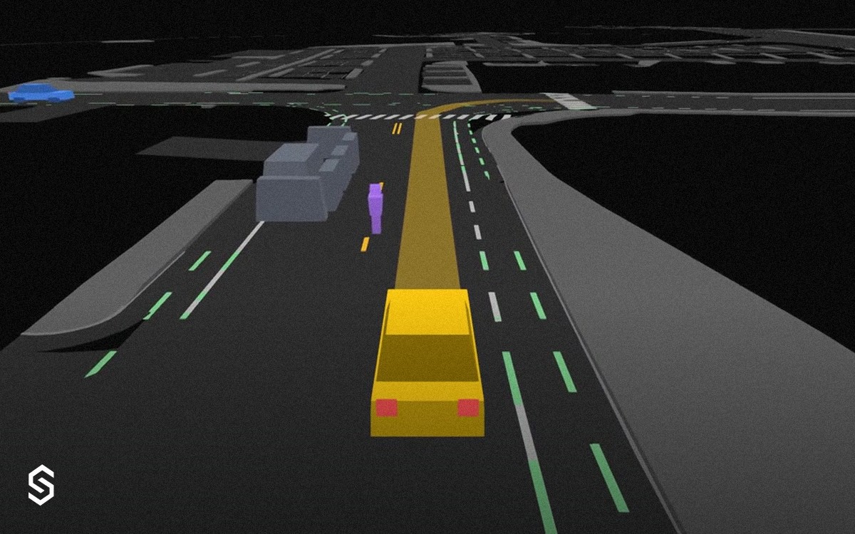 Schematic chase view in SimForge Studio